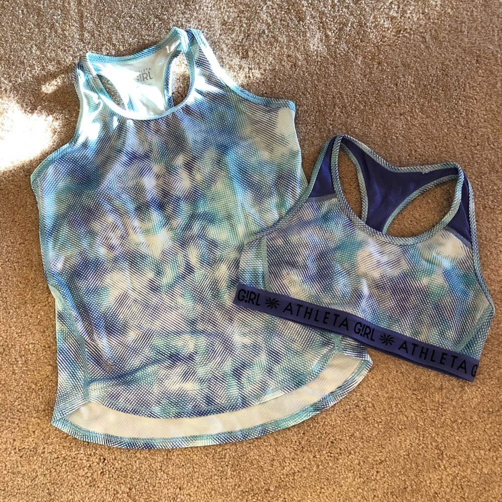 Athleta Girls top and sports bra